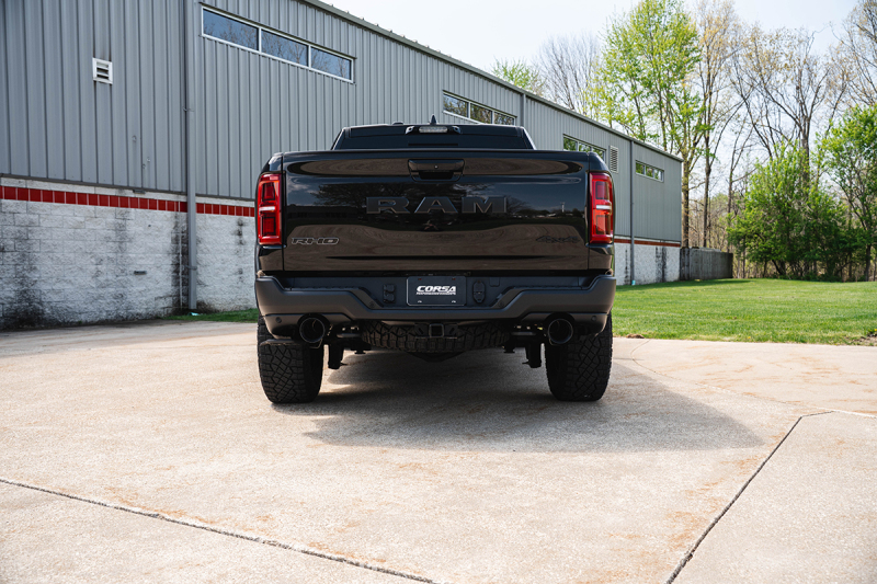 Corsa 25-26 RAM 1500 RHO Crew Cab 3.0L T Cat-Back Dual Rear Exit w/ 5in Single Gun Metal Pro Series - Image 3