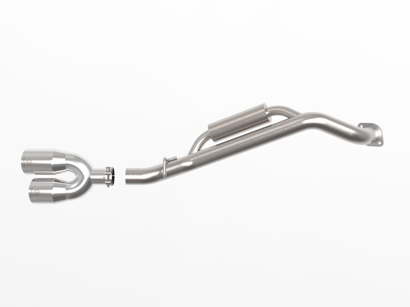 aFe Takeda 2-1/2in 304 Stainless Steel Axle-Back Exhaust w/ Polished Tip Hyundai Kona 24-26 L4-1.6L - Image 2