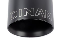 Dinan Double-Walled 4in Clamp-On Exhaust Tip - Black - 4in Outlet / 3.25in Inlet - Image 4