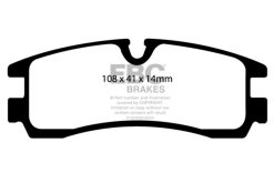 EBC 98-04 Cadillac Seville 4.6 Redstuff Rear Brake Pads