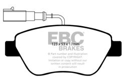 Alternative view of EBC 10-11 Fiat 500 1.4 (Bosch Calipers) Yellowstuff Front Brake Pads