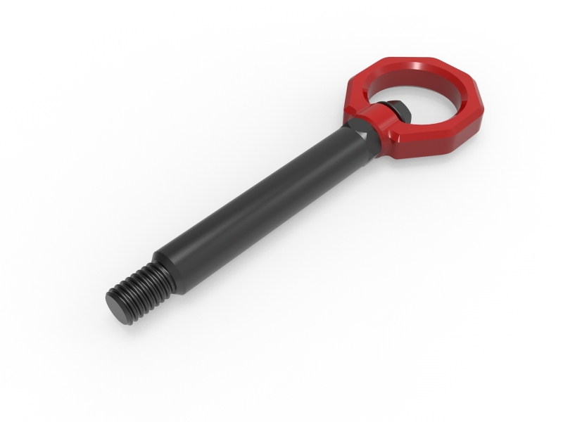 aFe 23-25 BMW M2 (G87) CONTROL Front / Rear Tow Hook - Red - Image 2
