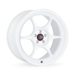 Enkei PF06 19x9 5x114.3 40mm Offset 75mm Bore White Wheel w/ Machined Lip (MOQ 40)