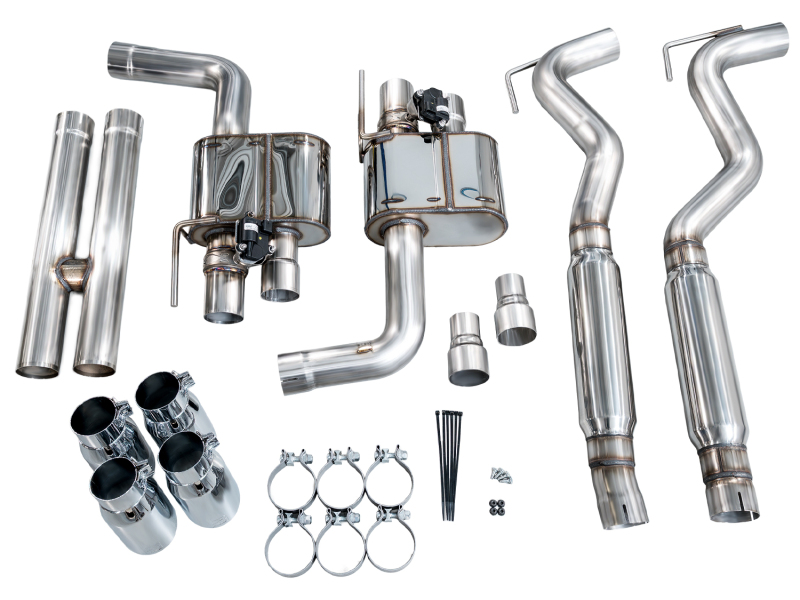 AWE Tuning 18-23 S550 Mustang GT SwitchPath Exhaust - Chrome Silver Tips - Image 12