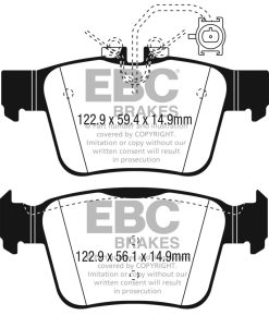 EBC 2017+ Alfa Romeo Guilia / 2018+ Alfa Romeo Stelvio Bluestuff Rear Brake Pads - Image 3