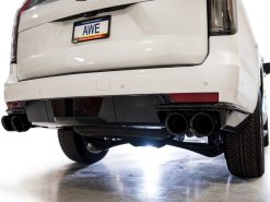 AWE Tuning 2021+ Cadillac Escalade 6.2L 0FG Dual Exit Exhaust System w/ 5in Diamond Blk Tips - Image 10
