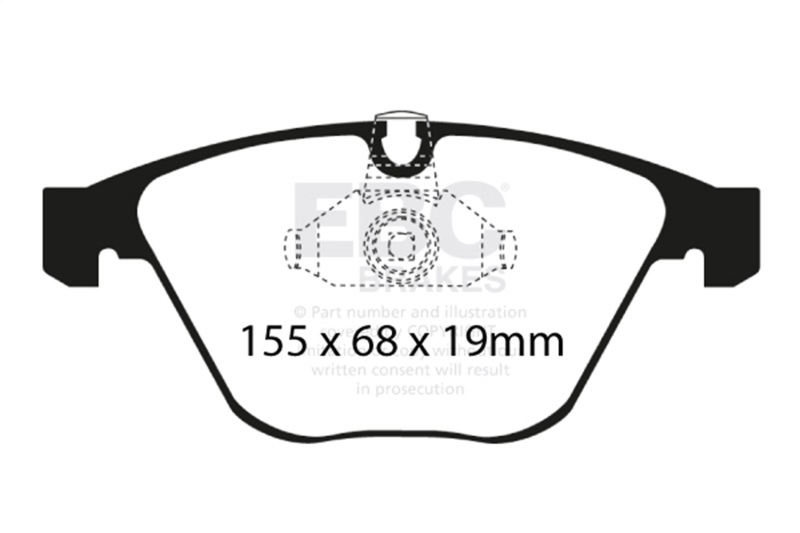 EBC 08-10 BMW M3 4.0 (E90) Bluestuff Front Brake Pads - Image 3