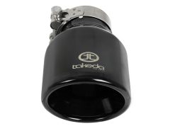aFe Takeda Universal Exhaust Tip 2-1/2 IN Inlet x 4 IN Outlet x 6 IN L- Black - Image 3