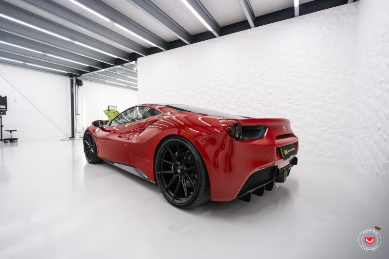 Vossen x Novitec NF10 22x12in - 5x114.3 BP - ET33 - Gloss Black Ferrari 488 / F8 Rear Wheel - Image 3