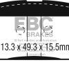 EBC 15+ Chevrolet Colorado 2.5 Greenstuff Rear Brake Pads