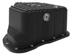aFe POWER GM Diesel Trucks 01-10 V8-6.6L (td) Pro Series Engine Oil Pan Black w/ Machined Fins - Image 6