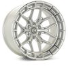 Vossen HFX-6 24x10 - 6x139.7 - ET25 - Deep - 106.1 - Silver Polished Wheel