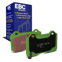 EBC 12-17 Tesla Model S Electric RWD Greenstuff Rear Brake Pads - Image 3