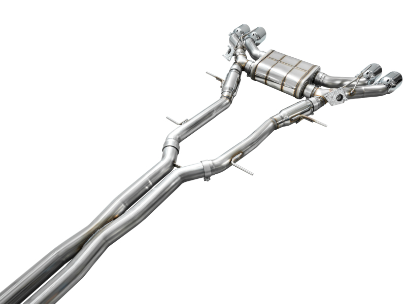 AWE Tuning 2021+ Cadillac CT4-V Blackwing SwitchPath Exhaust - Chrome Silver Tips - Image 10