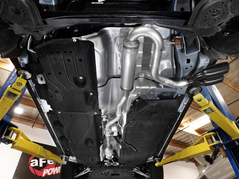 aFe Rebel Series 2-1/2in 304 Stainless Steel Cat-Back w/ Black Tip Ford Maverick 22-26 L4-2.5L FWD - Image 6