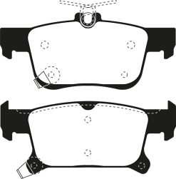 Alternative view of EBC 2016+ Buick Envision 2.0L Turbo Yellowstuff Rear Brake Pads