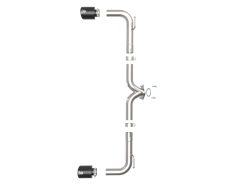 aFe Takeda 2-1/2in 304 SS Axle-Back Exhaust w/ Black Tip 14-18 Mazda 3 L4 2.0L/2.5L - Image 4