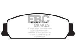 Alternative view of EBC 08-10 Pontiac G8 3.6 Yellowstuff Front Brake Pads
