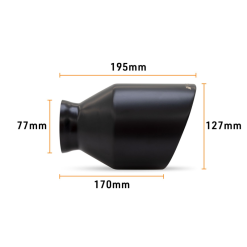 Alternative view of Mishimoto 15-23 Dodge Charger/Challenger Muffler Tip Pair - 5in - Black