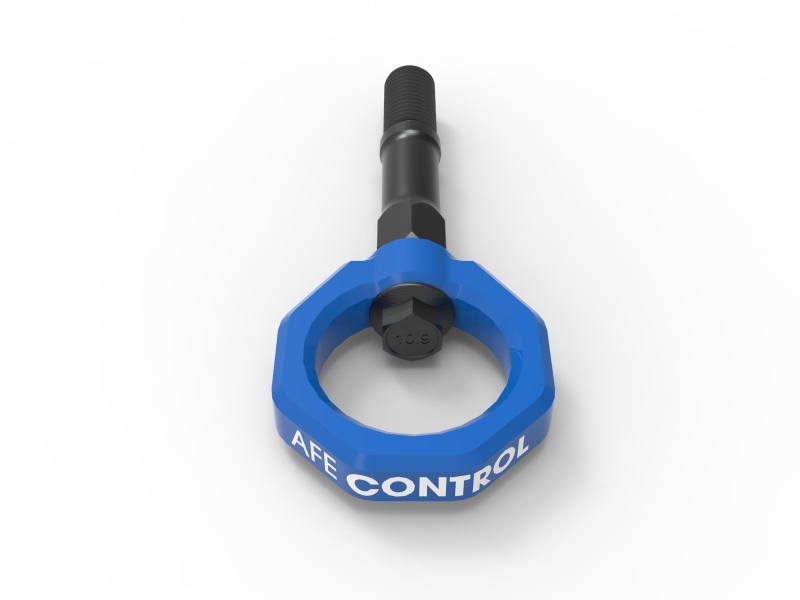 aFe CONTROL Rear Tow Hook Chevrolet Corvette (C8) 20-25 V8-6.2L- Blue - Image 3