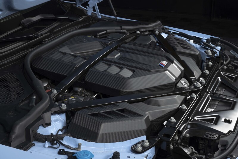 Dinan 21-27 BMW M2/M3/M4 (G80/G82/G87) Matte Carbon Fiber Engine Cover w/Gloss Accents - Image 12