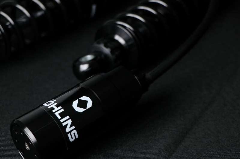 Ohlins 14-26 Harley FL Touring STX 36 Twin Blackline 12in Blk Reservoir Shocks - Heavy Duty Springs - Image 3