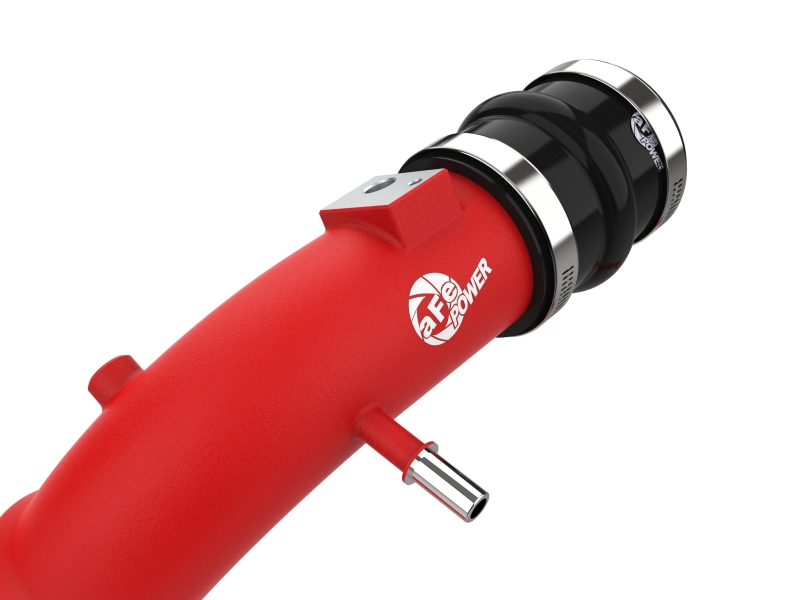 aFe BladeRunner Aluminum Hot and Cold Charge Pipe Kit Red Ford F-150 24-26 V6-2.7L (tt) - Image 4