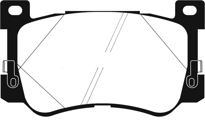 EBC 2017+ Genesis G90 5.0L Greenstuff Front Brake Pads - Image 5