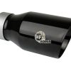 aFe MACH Force-Xp Universal Exhaust Tip 3 IN Inlet x 4-1/2 IN Outlet x 9 IN L- Black Tip