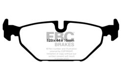 Alternative view of EBC 99-01 Saab 9-5 2.3 Turbo (Aero) Yellowstuff Rear Brake Pads