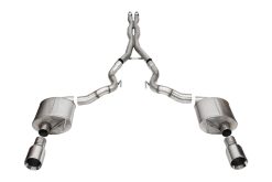 Corsa 24-25 Ford Mustang GT Xtreme 3in Cat-Back Dual Rear Exhaust w/4.5in Straight-Cut Polish Tips