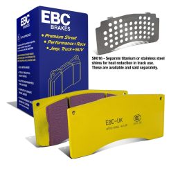 EBC Ford Saleen Mustang Alcon front calipers Yellowstuff Front Brake Pads