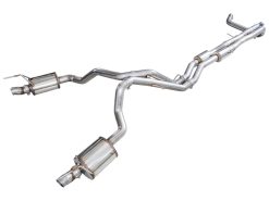 AWE Tuning 2021+ Cadillac Escalade 6.2L 0FG Dual Exit Exhaust System (Reuses OE Tips)