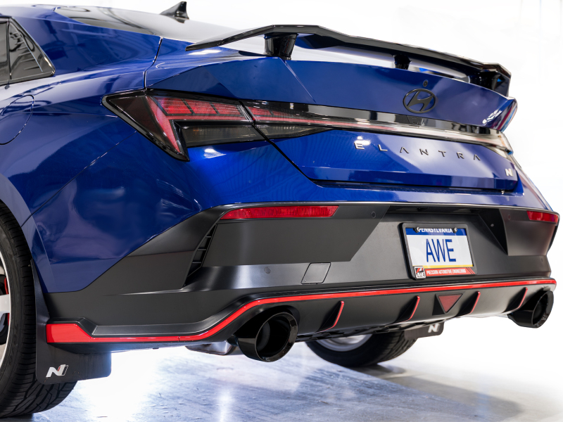 AWE Tuning 22-26 Hyundai Elantra N Track Edition Cat-Back Exhaust - Diamond Black Tips - Image 6