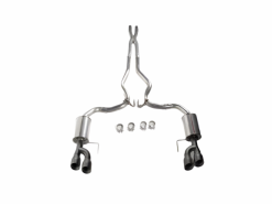 Roush 18-23 Mustang 5.0L V8 Black Tip Cat Back Exhaust Kit (Quad Tip Non-Active) - Image 4