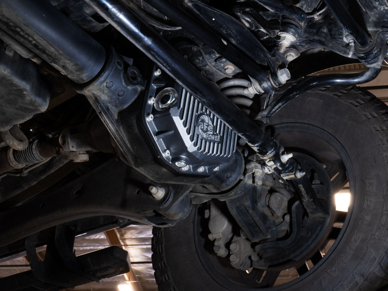 aFe POWER Pro Series Front Diff Cover Black w/ Machined Fins Ford F-250/350 23-26 (Dana M235) - Image 3