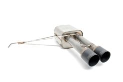 Alternative view of Dinan 14-24 Mini Cooper S (F55) 5-Door Free Flow Axleback Exhaust System - Black Tips