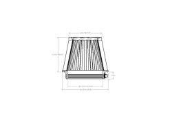 aFe POWER Universal Clamp-On Air Filter w/ D2 Dura-Dry Media - 5in F x 6.5in B x 4.75in T x 5in H - Image 6