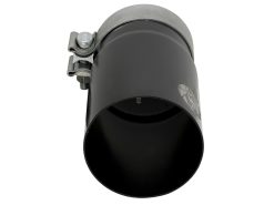 aFe MACH Force-Xp Universal Exhaust Tip 3-1/2 IN Inlet x 4 IN Outlet x 7 IN L Black Right Side Exit - Image 3