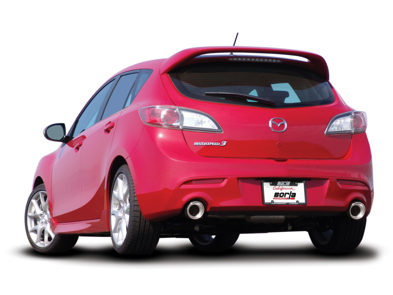 Borla 10-13 Mazda 3/Mazdaspeed 3 2.5L/2.3L Turbo FEW MT Hatchback SS Exhaust (rear section only) - Image 9