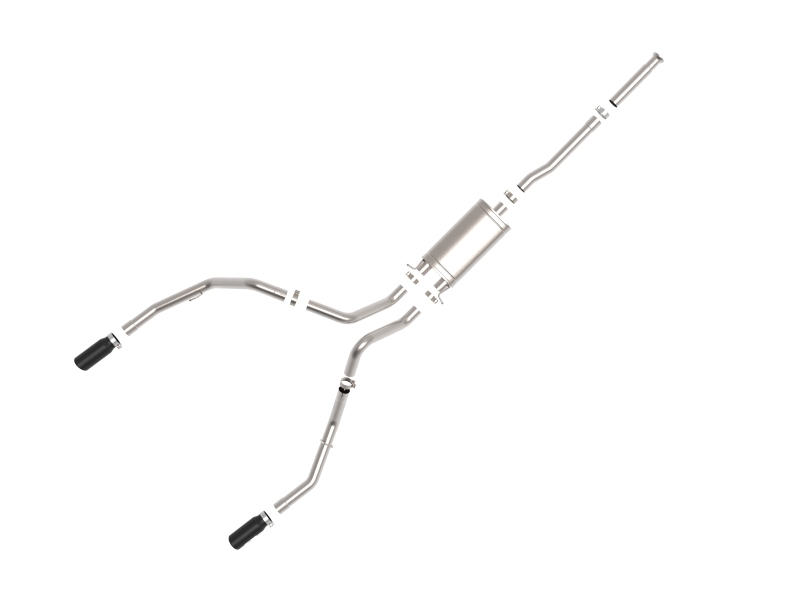 aFe Apollo GT Series Cat-Back Exhaust GM Trucks 09-18 V6-4.3L/V8-4.8/5.3L-Dual Rear Exit Black Tips - Image 5