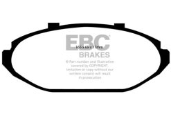 Alternative view of EBC 98-2002 Ford Crown Victoria 4.6L (w/ABS/Steel Pistons) Yellowstuff Front Brake Pads