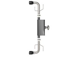 Alternative view of aFe Takeda 17-21 Mazda CX-5 2.5L (t) 2.5in. SS Axle-Back Exhaust System w/Black Tips