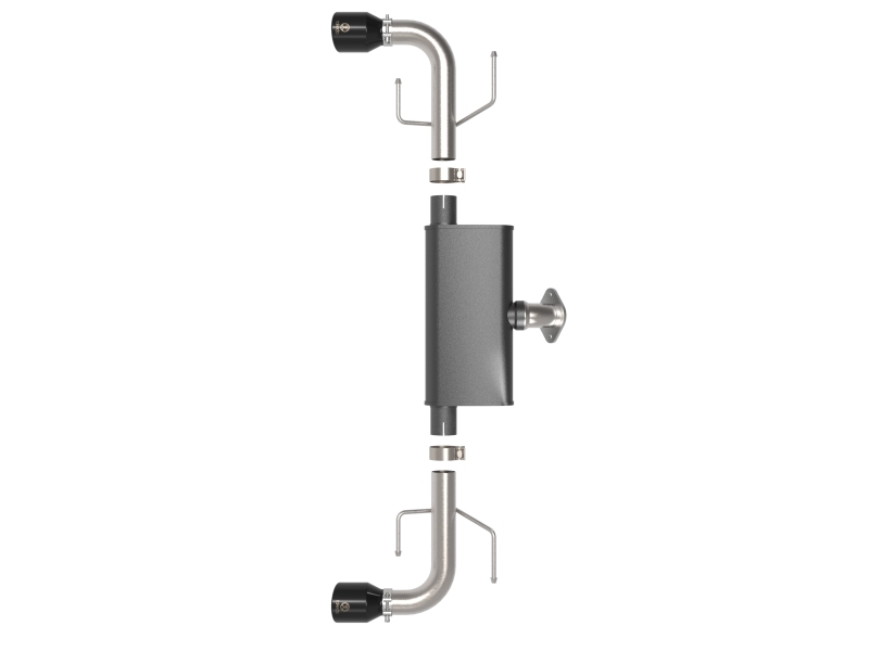 aFe Takeda 17-21 Mazda CX-5 2.5L (t) 2.5in. SS Axle-Back Exhaust System w/Black Tips - Image 2