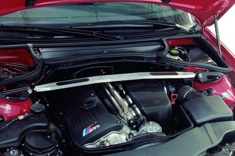 Dinan 01-06 BMW M3 (E46) Aluminum Strut Tower Brace - Front - Image 4