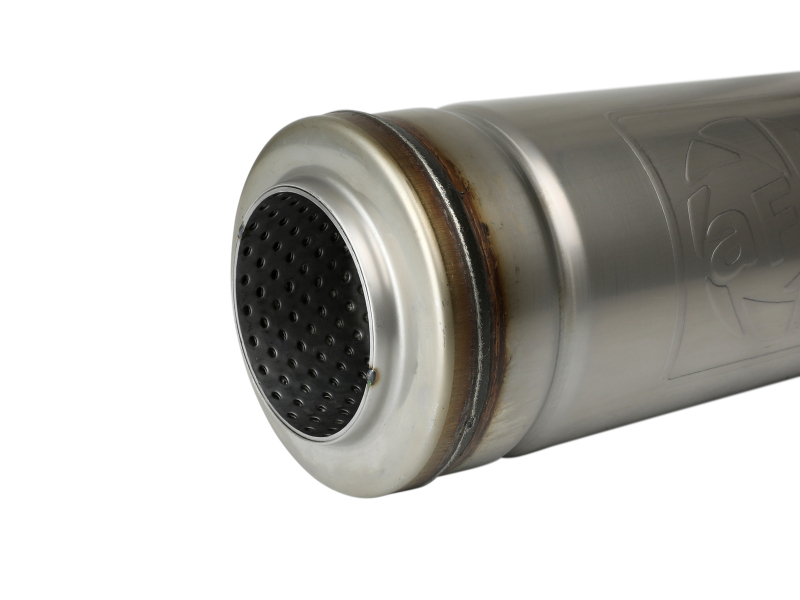 aFe MACH Force-Xp Muffler 3 IN ID Center/Center x 5 IN Dia. x 14 IN L - Round Body - Image 4