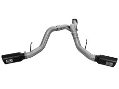 Alternative view of aFe Large Bore-HD DPF-Back Exhaust System Ford Diesel Trucks 11-14 V8-6.7L (td)
