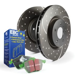 Alternative view of EBC S3 Kits Greenstuff Pads and GD Rotors