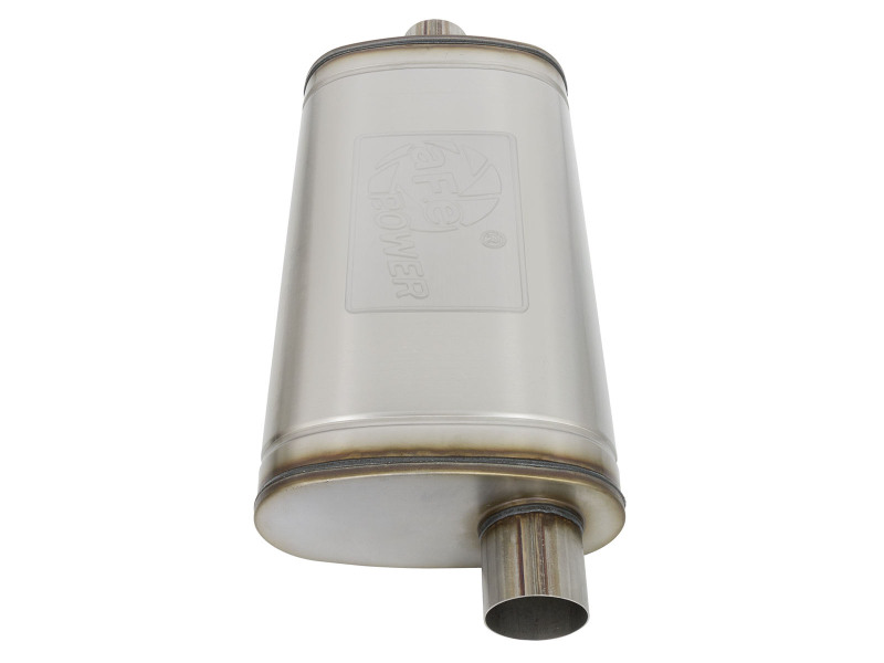 aFe MACHForce XP SS Muffler 3in Center Inlet / 3in Offset Outlet 22in L x 11n W x 6in H Body - Image 3