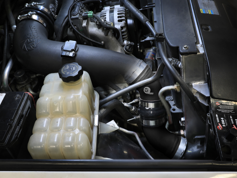 aFe 06-10 GM Diesel Trucks V8 6.6L BladeRunner Aluminum Hot & Cold Charge Pipe Kit - Black - Image 7